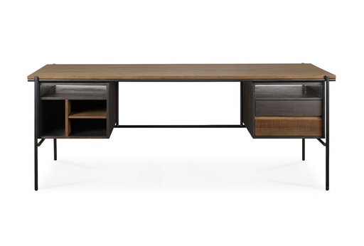 [ETHNI-10141] Työpöytä Oscar 200 x 90 cm, tiikki