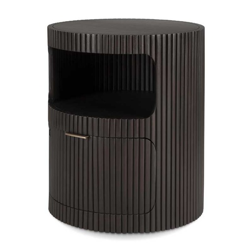 [ETHNI-35015] Pyöreä laatikosto Boomerang 45 cm, mahonki