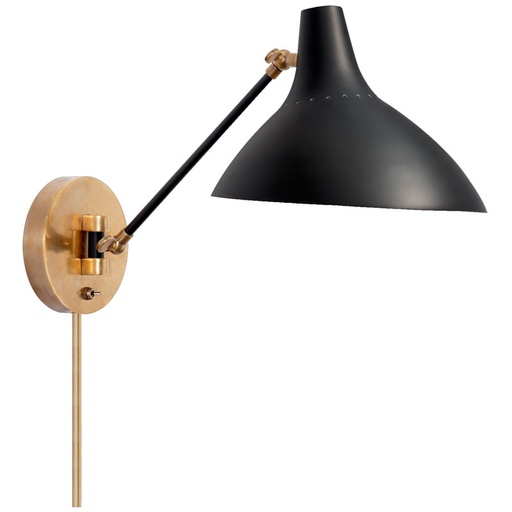 Seinävalaisin Charlton Wall Light, Black