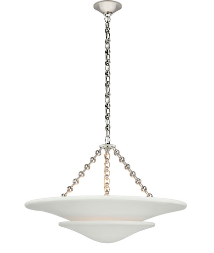 Kattovalaisin Mollino Medium Tiered Chandelier, Nickel