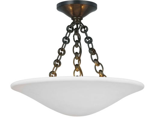 [VCC-ARN 4425BZ-PW-EU] Kattovalaisin Mollino 16" Semi Flush Mount, Bronze