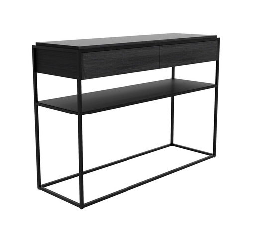 [ETHNI-26873---/A1209] Konsolipöytä Monolit 122 x 40 cm, musta