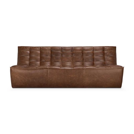 [ETHNI-20291] Sohva N701 3:n istuttava, nahka Chestnut