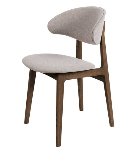 [K&K-KC02-CO-112-WOOLY2151-UP] Tuoli RAM Wood Comfort, saarni C11, kangasverhoilu, Beige