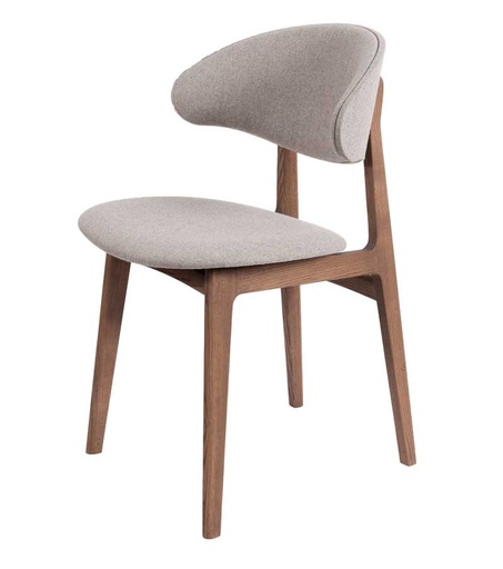[K&K-KC02-CO-122-WOOLY2151-UP] Tuoli RAM Wood Comfort, saarni C12, kangasverhoiltu, Beige