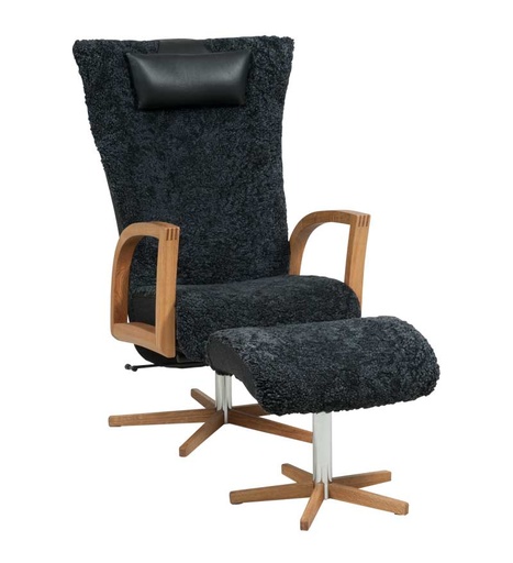 [BA-FOCUS-PYÖR-KOKS] Mekanismituoli pyörivä Focus ja rahi, lampaankarva, Koks