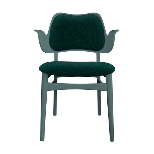 [WN-130-4025-2025-2320] Pehmustettu ruokapöydän tuoli Gesture, Dark Green, Baru