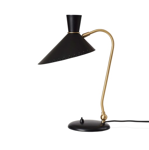[WN-421-0010] Pöytävalaisin Bloom, Black/Brass