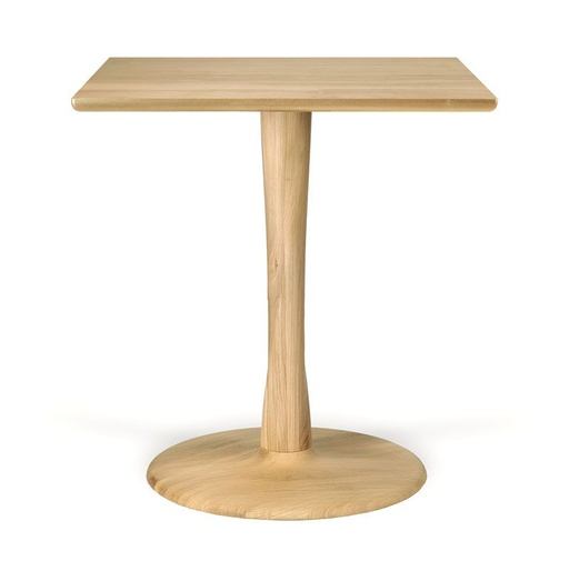 [ETHNI-50021/A2039] Ruokapöytä Torsion 70 x 70 cm, tammi