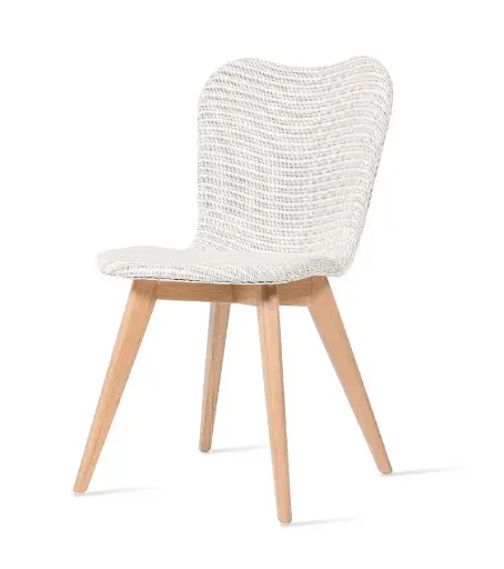 Ruokapöydän tuoli Lily, tammi, Pure White