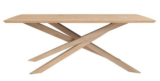 [ETHNI-50179---/A1258] Ruokapöytä Mikado 203 x 106 cm, tammi