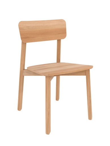 [ETHNI-50653---/B1566] Ruokapöydän tuoli Casale, tammi