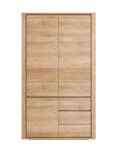 [ETHNI-51185---/C1779] Vaatekaappi Shadow 115 x 200 cm, tammi