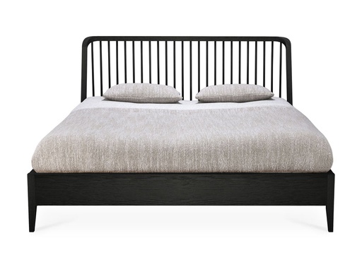 [ETHNI-51236/E474] Sänky Spindle 180 cm, musta