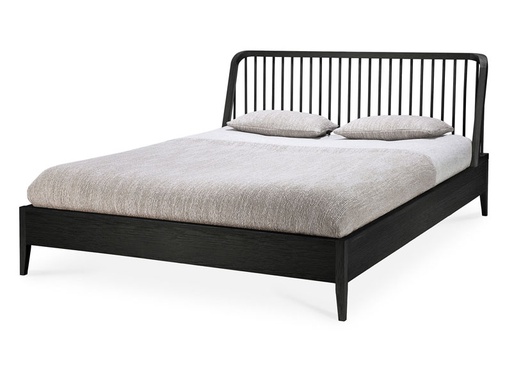 [ETHNI-51237/E473] Sänky Spindle 160 cm, musta