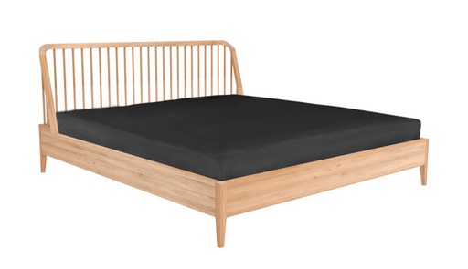 [ETHNI-51246---/E368] Sänky Spindle 180 cm, tammi