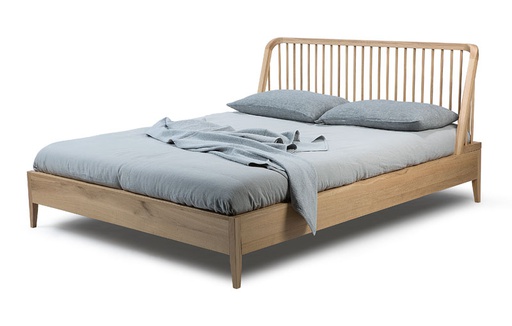 [ETHNI-51247---/E367] Sänky Spindle 160 cm, tammi