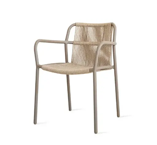 [VINCE-GD025A011S052] Ruokapöydän tuoli Sweep, Taupe/Sand