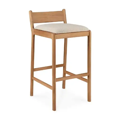 Baarituoli Jack Outdoor, tiikki, pehmustettu, eri värejä