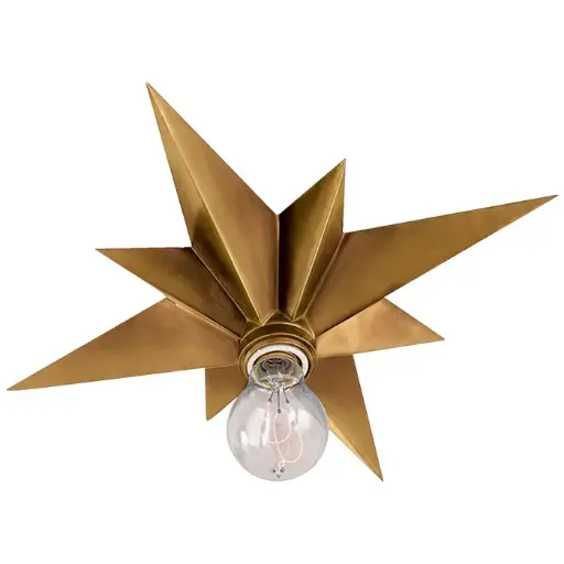 [VCC-SC 4000HAB-EU] Plafondi Star Flush Mount, Brass