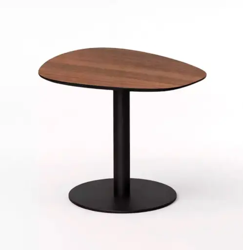 [PR-PEBBLES-ORG-50x50x50-BLACK-SMOWAL] Sivupöytä Pebbles Organic 50 x 50 cm, Smoked Walnut