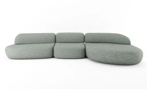 [PR-KUMO-COMB-2SL-1S-CHAISER-PAD09-D1] Moduulisohva Kumo 360 cm, PAD-09