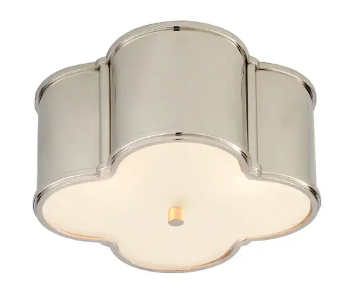 [VCC-AH 4014PN-FG-EU] Plafondi Basil Small Flush Mount, Polished Nickel