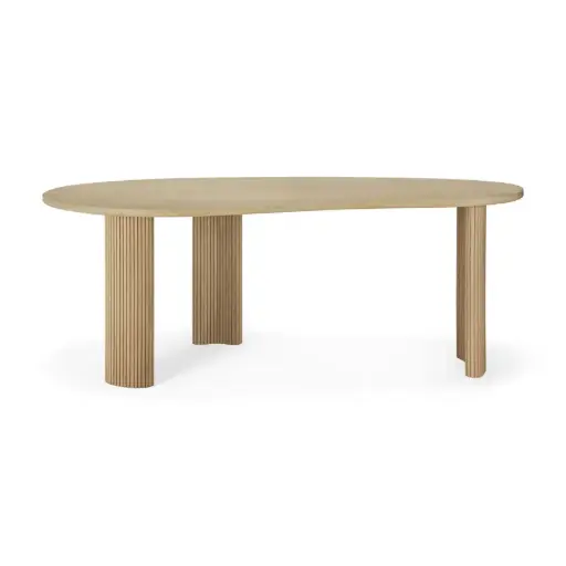 [ETHNI-50795] Työpöytä Boomerang 200 x 100 cm, tammi