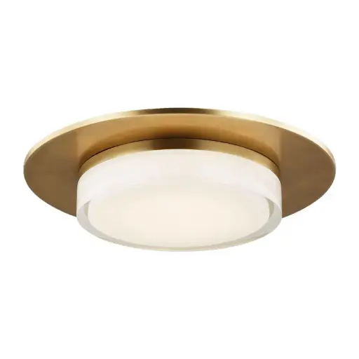 [VCC-702FMSEN17NB-LED927] Plafondi Sen 17 Flush Mount, Brass