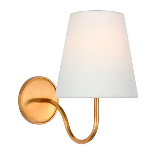 [VCC-AL 2000HAB-L-EU] Seinävalaisin Lyndsie Small Sconce, Brass