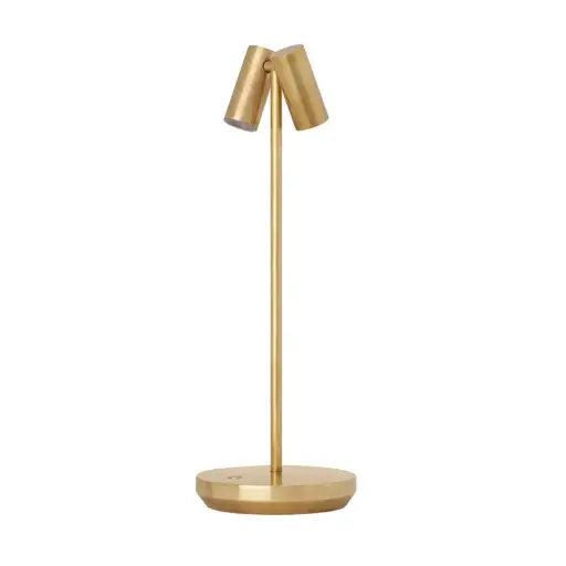 [VCC-SLTB27027NB-G] Ladattava pöytävalaisin Doppia, Brass, ulkokäyttöön 