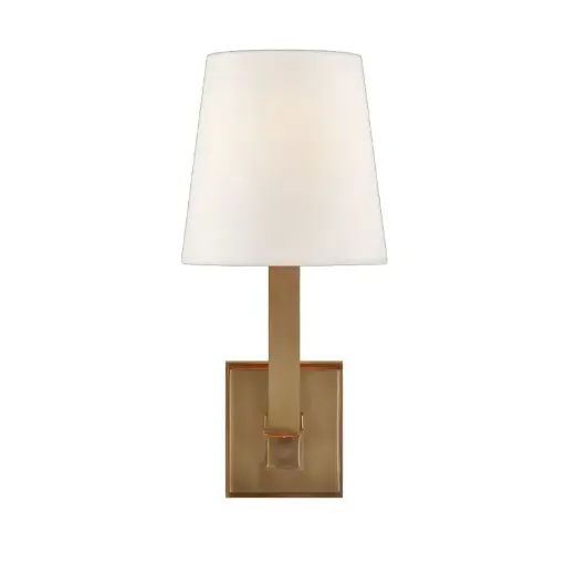 [VCC-SL 2819HAB-L-EU] Seinävalaisin Square Tube Single Sconce, Brass