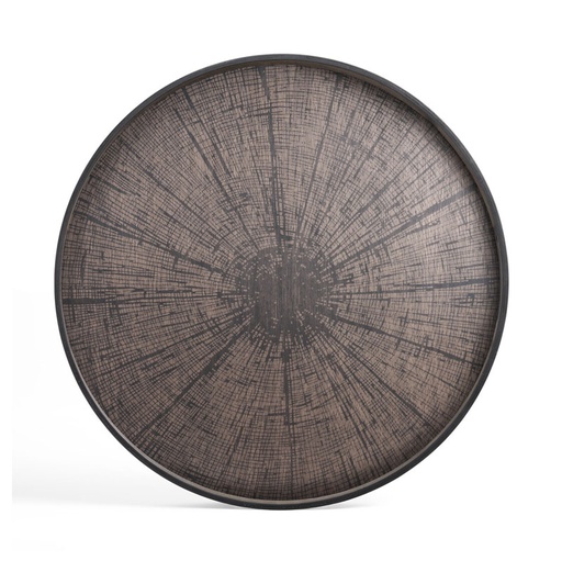 [ETHNI-20379---/F3497] Tarjotin Black Slice Wooden XL