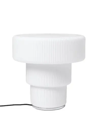 [FERM-110-4273350] Pöytävalaisin Ripple, White
