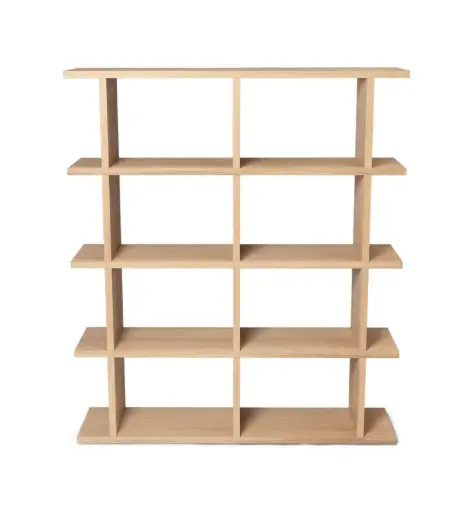 [FERM-110-4270032] Kirjahylly Kona 2x4, Natural Oak