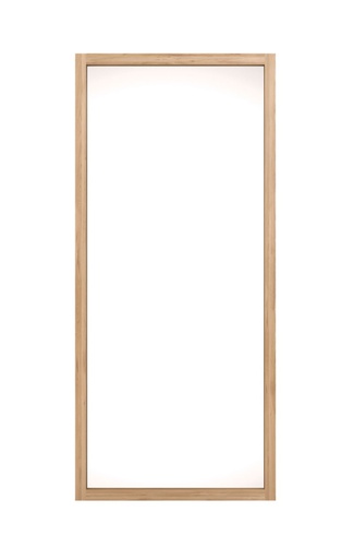 [ETHNI-51299---/F144] Seinäpeili Light Frame 90 x 200 cm, tammi