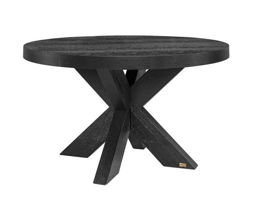 [ARTW-06-85619-/A1973] Pyöreä ruokapöytä Hunter 130 cm, Black