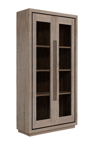 [ARTW-06-86113-/A1984] Vitriinikaappi Hunter 100 x 200 cm, tammi, Antique Grey