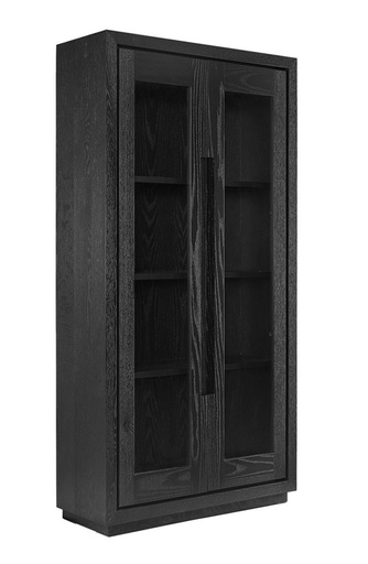 [ARTW-06-86119-/A1985] Vitriinikaappi Hunter 100 x 200 cm, tammi, Black