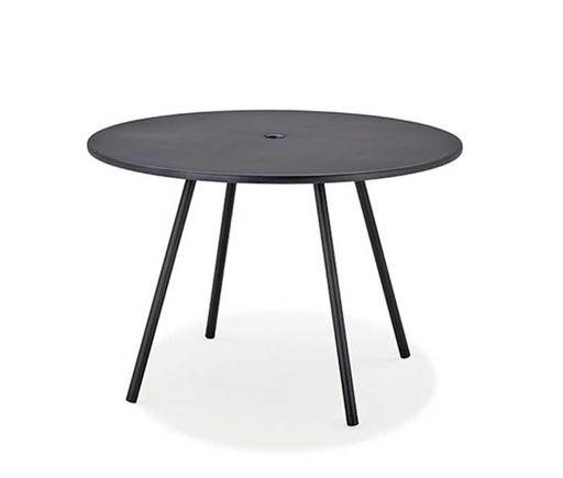 [CANE-11010-AL---/J4] Pyöreä ruokapöytä Area 110 cm, Lava Grey