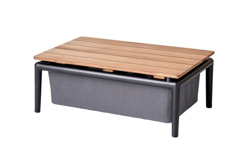 [CANE-5037-TTSG---/J65] Sohvapöytä laatikolla Conic 74 x 52 cm, Grey