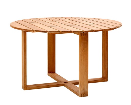 [CANE-5071-T---/J1106] Pyöreä ruokapöytä Endless 130 cm, tiikki