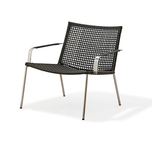 [CANE-5409-RSTG---/B157] Loungetuoli Straw, Anthracite
