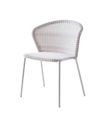 [CANE-5410-LW---/J168] Ruokapöydän tuoli Lean, White Grey