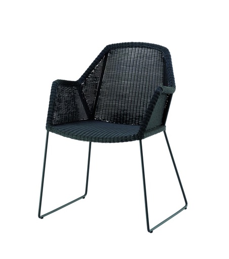 [CANE-5467-LS---/J217] Ruokapöydän tuoli Breeze, Black, kelkkajalka