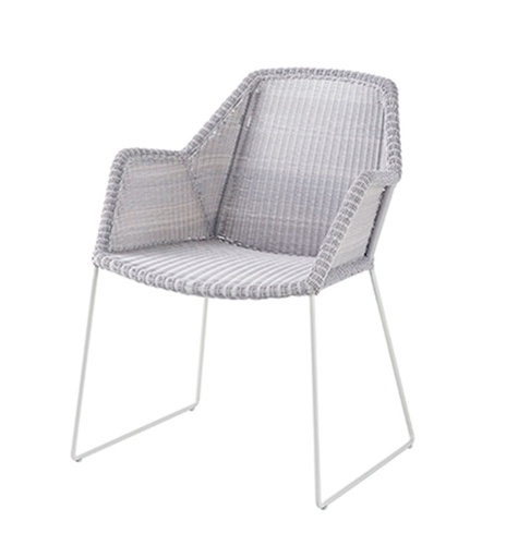 [CANE-5467-LW---/J218] Ruokapöydän tuoli Breeze, White Grey, kelkkajalka