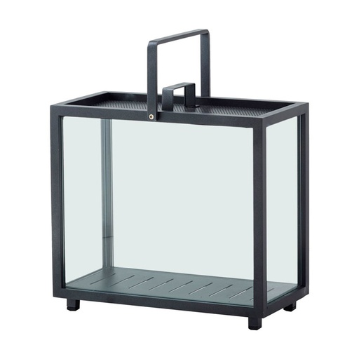 [CANE-5726-AL---/J349] Lyhty Lighthouse, leveä, Lava Grey