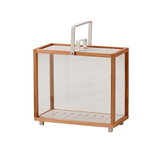 [CANE-5726-TAW---/J350] Lyhty Lighthouse, leveä, tiikki