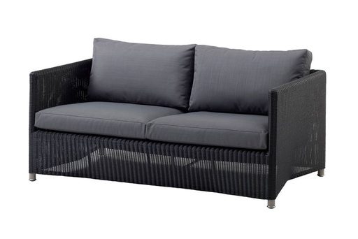 [CANE-8502-LGSG---/J436] Sohva Diamond 2:n istuttava, Graphite