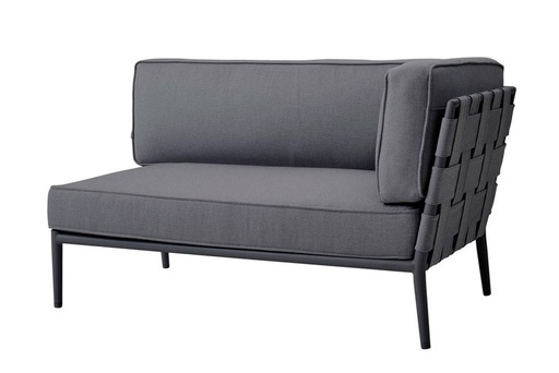 [CANE-8533-AITG---/J1093] Sohvamoduuli Conic 2:n istuttava vasen, Grey